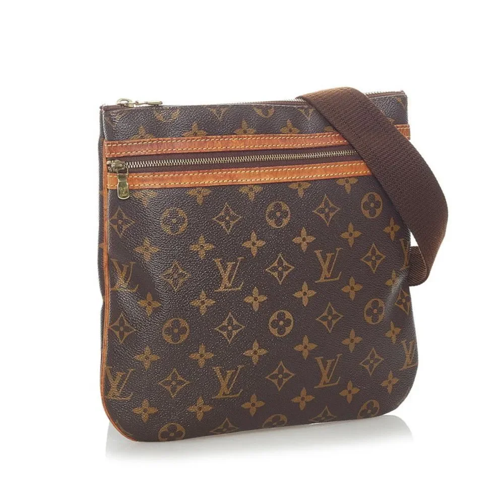 Louis Vuitton Pochette Bosphore Brown Monogram PVC Leather Shoulder Bag - Picture 2 of 5